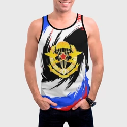 Мужская майка 3D ВДВ - цвета триколора - фото 2