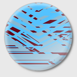 Значок Геометрическая абстракция сине голубого цвета