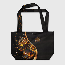 Пляжная сумка 3D Золотой мастер 