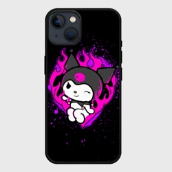 Чехол для iPhone 14 Огненное сердце Куроми