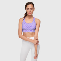 Женский спортивный топ 3D Куроми фиолетовый паттерн - фото 2