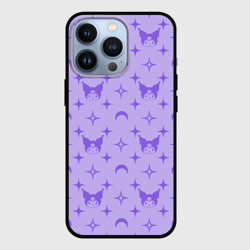 Чехол для iPhone 13 Pro Куроми фиолетовый паттерн