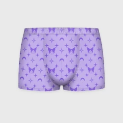 Мужские трусы 3D Куроми фиолетовый паттерн