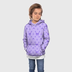 Детская толстовка 3D Куроми фиолетовый паттерн - фото 2