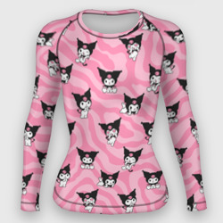 Женский рашгард 3D Розовый паттерн Куроми