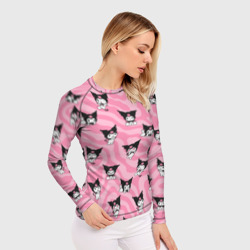Женский рашгард 3D Розовый паттерн Куроми - фото 2