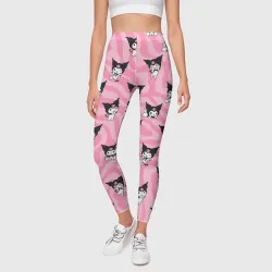 Леггинсы 3D Розовый паттерн Куроми - фото 2
