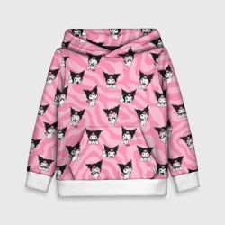Детская толстовка 3D Розовый паттерн Куроми