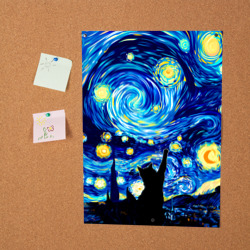 Постер Кот ловит звезды Вангога  - фото 2