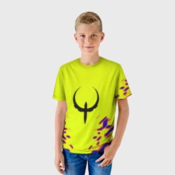Детская футболка 3D Quake игровая геомтерия - фото 2