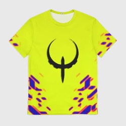 Мужская футболка 3D Quake игровая геомтерия