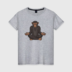 Женская футболка хлопок Monkey relax