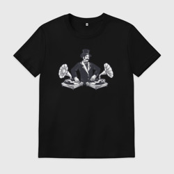 Мужская футболка хлопок Ретро диджей