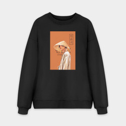 Мужской свитшот oversize без начеса хлопок Мин Юнги Дечита