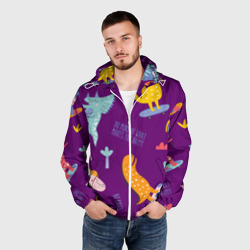 Мужская ветровка 3D Динозаврики паттерн - no rules - фото 2