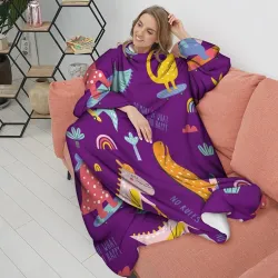 Плед с рукавами Динозаврики паттерн - no rules - фото 2