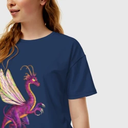 Женская футболка хлопок Oversize HOMM3 Faerie Dragon - фото 2