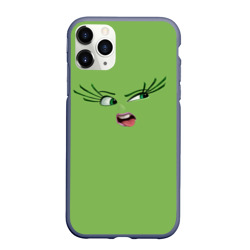 Чехол для iPhone 11 Pro Max матовый Эмоция брезгливости - лицо крупное