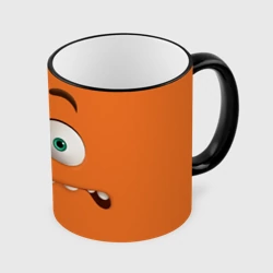 Кружка с полной запечаткой Тревожность эмоция - лицо крупное
