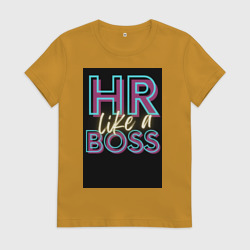 Женская футболка хлопок HR отдел кадров