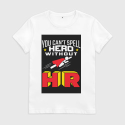 Женская футболка хлопок HR супергерой