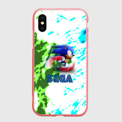 Чехол для iPhone XS Max матовый Sonic sega game