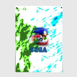 Постер Sonic sega game