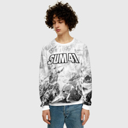 Мужской свитшот 3D Sum41 white graphite - фото 2