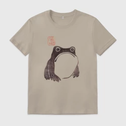 Мужская футболка хлопок Мацумото Ходжи - жаба живопись