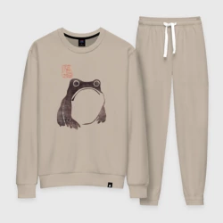 Женский костюм хлопок Мацумото Ходжи - жаба живопись