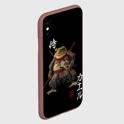 Чехол для iPhone XS Max матовый Жаба войн - фото 2