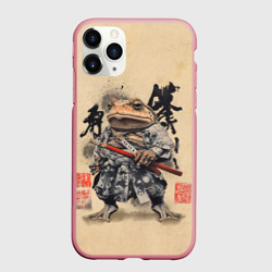 Чехол для iPhone 11 Pro Max матовый Жаба самурай - japan aesthetic