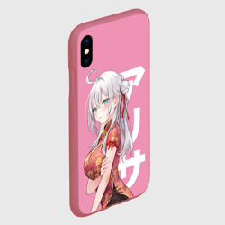 Чехол для iPhone XS Max матовый Алиса Кудзё - Аля иногда кокетничает со мной по-русски - фото 2