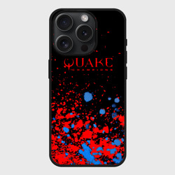 Чехол силиконовый для Apple iPhone 15 Pro матовый Квейк чемпион