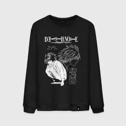 Мужской свитшот хлопок Тетрадь смерти Эл Death Note