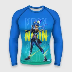 Мужской рашгард 3D Neon Valorant