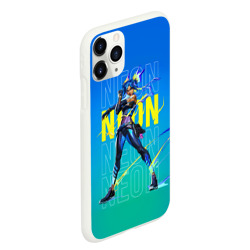 Чехол для iPhone 11 Pro Max матовый Neon Valorant - фото 2