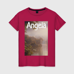 Женская футболка хлопок Angela-тропики 