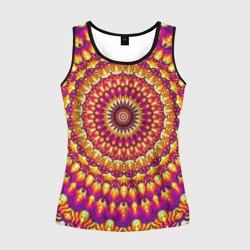 Женская майка 3D Мандала пурпурного пламени
