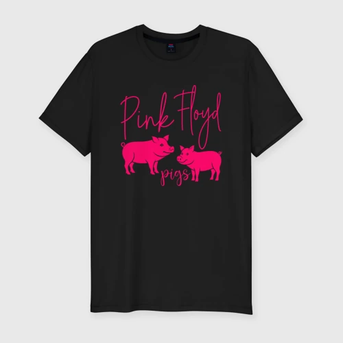Мужская футболка хлопок Slim Pink Floyd pigs