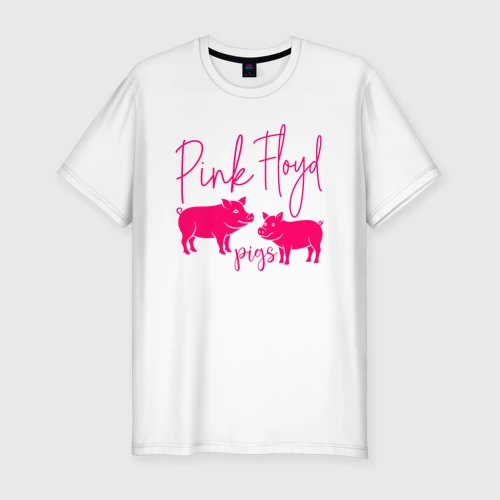 Мужская футболка хлопок Slim Pink Floyd pigs