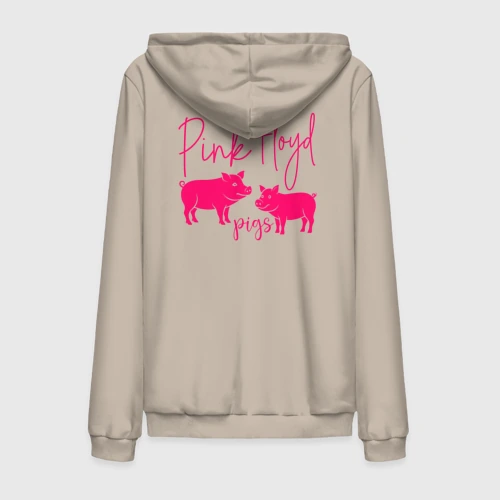 Мужская толстовка на молнии хлопок Pink Floyd pigs