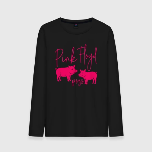 Мужской лонгслив хлопок Pink Floyd pigs