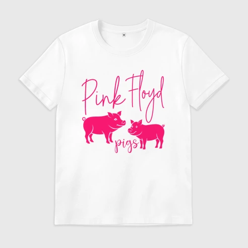 Мужская футболка хлопок Pink Floyd pigs