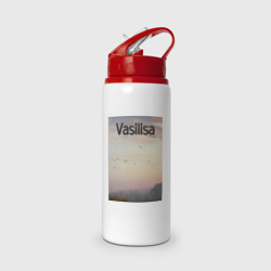Бутылка для воды с трубочкой Vasilisa-птицы Василиса