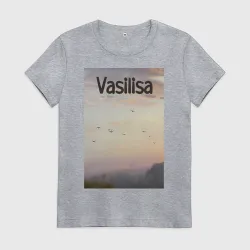 Женская футболка хлопок Vasilisa-птицы Василиса