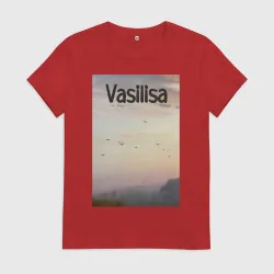 Женская футболка хлопок Vasilisa-птицы Василиса