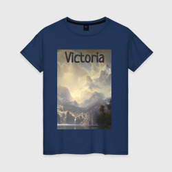 Женская футболка хлопок Victoria горы