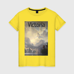 Женская футболка хлопок Victoria горы
