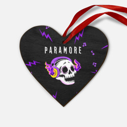 Деревянная игрушка Сердце Paramore неоновый череп